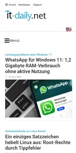 Anteprima del sito It-Daily, media di Germania per articoli sponsorizzati