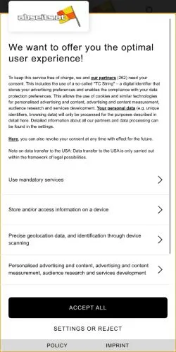 スポンサード記事向けのオーストリアメディア、Abseitsのサイトプレビュー
