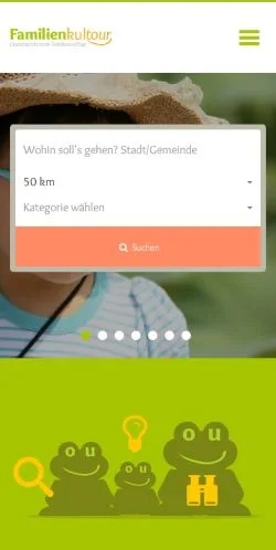 Anteprima del sito FamilienkulTour, media di Germania per articoli sponsorizzati