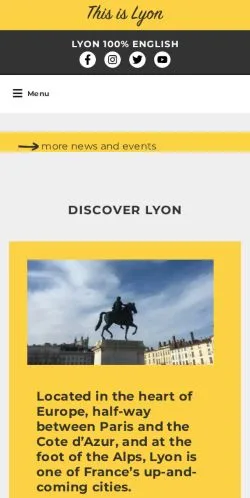 Vista previa del sitio ThisisLyon, medio de Francia para artículos patrocinados