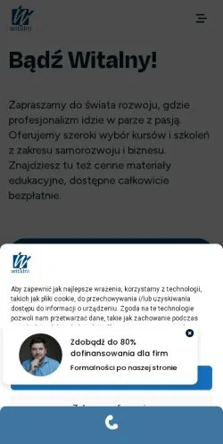Podgląd witryny Witalni, medium z kraju Polska do artykułów sponsorowanych