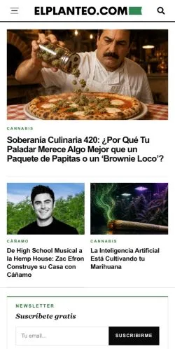 Anteprima del sito El Planteo, media di Stati Uniti per articoli sponsorizzati