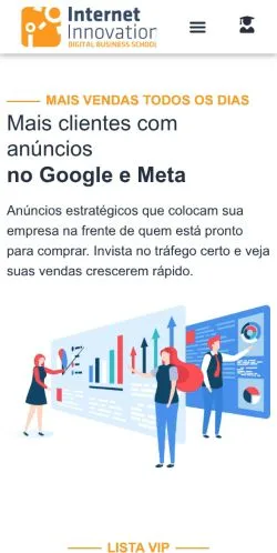 Anteprima del sito Internet Innovation, media di Brasile per articoli sponsorizzati