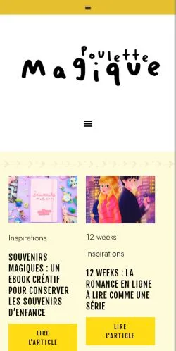Podgląd witryny Poulette Magique, medium z kraju Francja do artykułów sponsorowanych