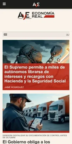Anteprima del sito Diario AyE, media di Spagna per articoli sponsorizzati