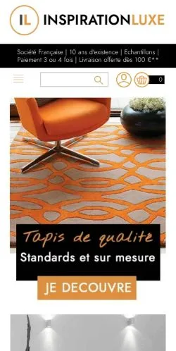 Anteprima del sito Inspiration Luxe, media di Francia per articoli sponsorizzati