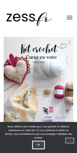 Vista previa del sitio Zess, medio de Francia para artículos patrocinados