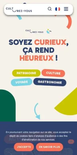 Anteprima del sito Culturezvous, media di Francia per articoli sponsorizzati