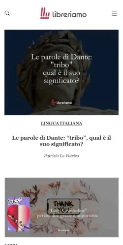 Anteprima del sito Libreriamo, media di Italia per articoli sponsorizzati