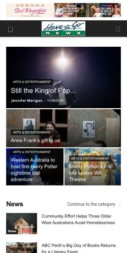 Anteprima del sito Have a Go News, media di Australia per articoli sponsorizzati