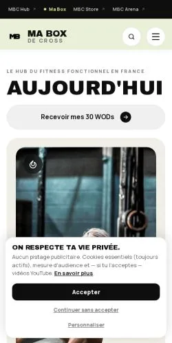 Anteprima del sito Ma Box De Cross, media di Francia per articoli sponsorizzati