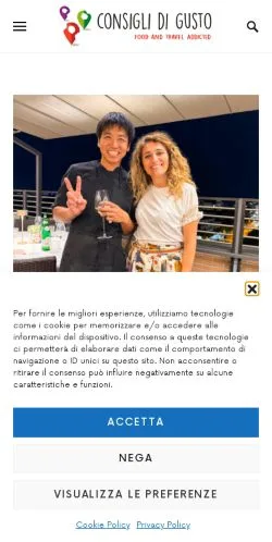 Anteprima del sito Consigli di Gusto, media di Italia per articoli sponsorizzati