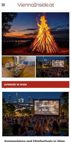 Anteprima del sito Viennainside, media di Austria per articoli sponsorizzati