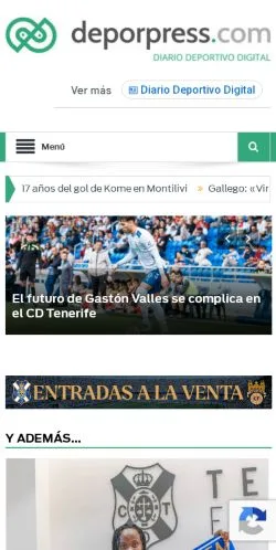 Preview of the Depor Press website, a media outlet in United States for sponsored articles