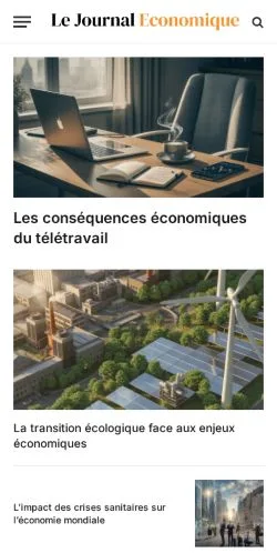 Podgląd witryny Le Journal Économique, medium z kraju Francja do artykułów sponsorowanych