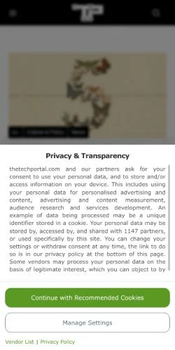 スポンサード記事向けのアメリカ合衆国メディア、The Tech Portalのサイトプレビュー