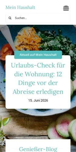 Anteprima del sito MeinHaushalt, media di Austria per articoli sponsorizzati