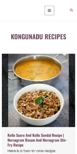 Anteprima del sito Kannamma Cooks, media di Stati Uniti per articoli sponsorizzati