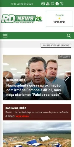 Anteprima del sito Rdnews, media di Brasile per articoli sponsorizzati