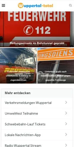 Anteprima del sito Wuppertal Total, media di Germania per articoli sponsorizzati