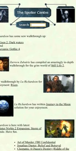 スポンサード記事向けのアメリカ合衆国メディア、The Spoiler Centreのサイトプレビュー