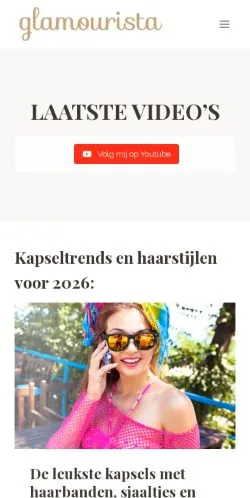 Anteprima del sito Glamourista Kapsels, media di Paesi Bassi per articoli sponsorizzati