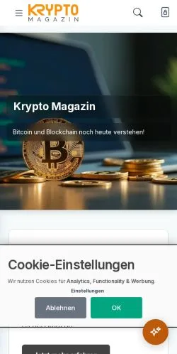 Anteprima del sito Krypto Magazin, media di Germania per articoli sponsorizzati