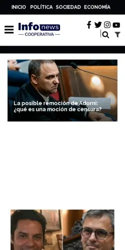 Anteprima del sito Infonews, media di Argentina per articoli sponsorizzati