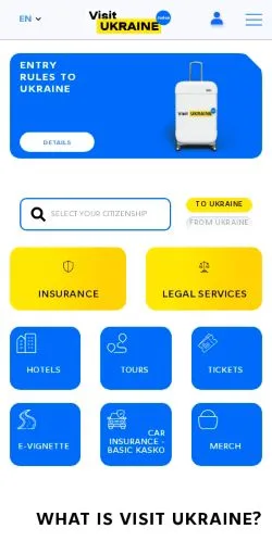 Anteprima del sito Visit Ukraine Today, media di Stati Uniti per articoli sponsorizzati