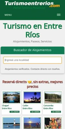 Vista previa del sitio Turismo en Entre R?os, medio de España para artículos patrocinados