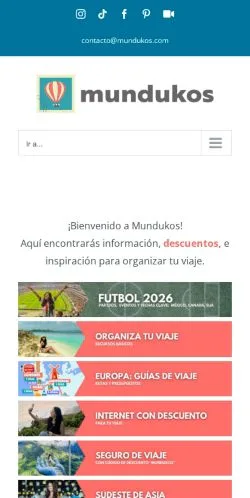 스폰서 기사용 스페인 매체 Mundukos 사이트 미리보기