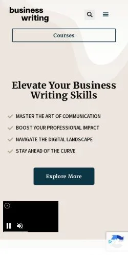 Podgląd witryny BusinessWritingBlog, medium z kraju Stany Zjednoczone do artykułów sponsorowanych