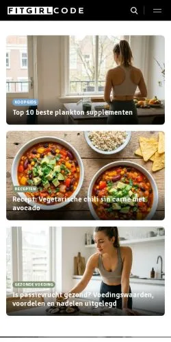 Aperçu du site Fitgirlcode, média de Pays-Bas pour articles sponsorisés