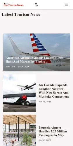 Anteprima del sito Rus Tourism News, media di Stati Uniti per articoli sponsorizzati