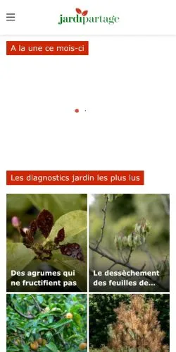 Anteprima del sito Jardipartage, media di Francia per articoli sponsorizzati
