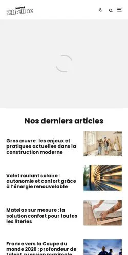 Anteprima del sito Journal Zibeline, media di Francia per articoli sponsorizzati