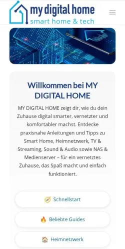 Podgląd witryny My Digital Home, medium z kraju Niemcy do artykułów sponsorowanych
