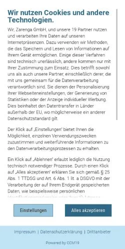 Anteprima del sito BewerbungsWissen, media di Germania per articoli sponsorizzati