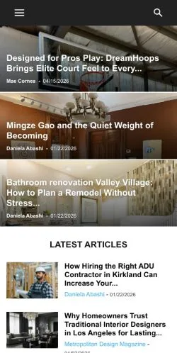 Anteprima del sito Metropolitan Design Magazine, media di Stati Uniti per articoli sponsorizzati