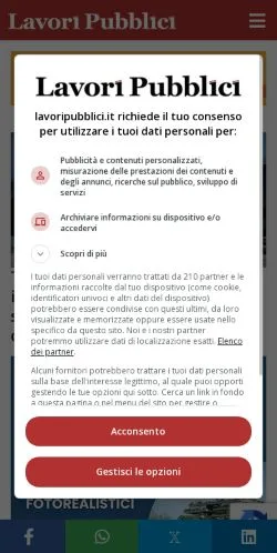 Anteprima del sito Lavori Pubblici, media di Italia per articoli sponsorizzati