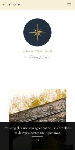 Anteprima del sito Leah Travels, media di Stati Uniti per articoli sponsorizzati