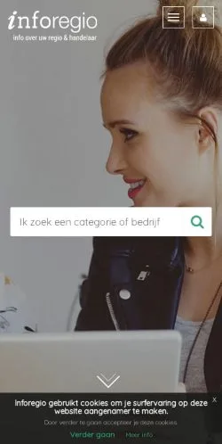 Voorbeeld van de site Inforegio, medium uit België voor gesponsorde artikelen