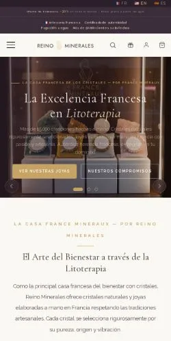 Vorschau der Website Reino Minerales, Medium aus Spanien für gesponserte Artikel