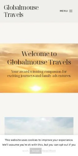 Anteprima del sito Globalmouse Travels, media di Stati Uniti per articoli sponsorizzati