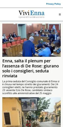 Anteprima del sito Vivienna, media di Italia per articoli sponsorizzati