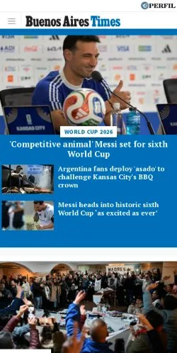 Vista previa del sitio Buenos Aires Times, medio de Argentina para artículos patrocinados