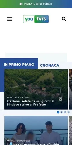 Podgląd witryny YouTvrs, medium z kraju Włochy do artykułów sponsorowanych