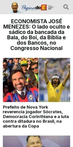 Anteprima del sito Página Do Enock, media di Brasile per articoli sponsorizzati