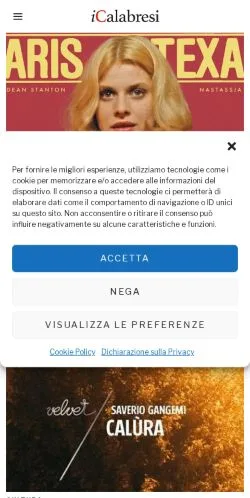 Podgląd witryny iCalabresi, medium z kraju Włochy do artykułów sponsorowanych