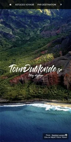 Anteprima del sito TourDuMonde, media di Francia per articoli sponsorizzati